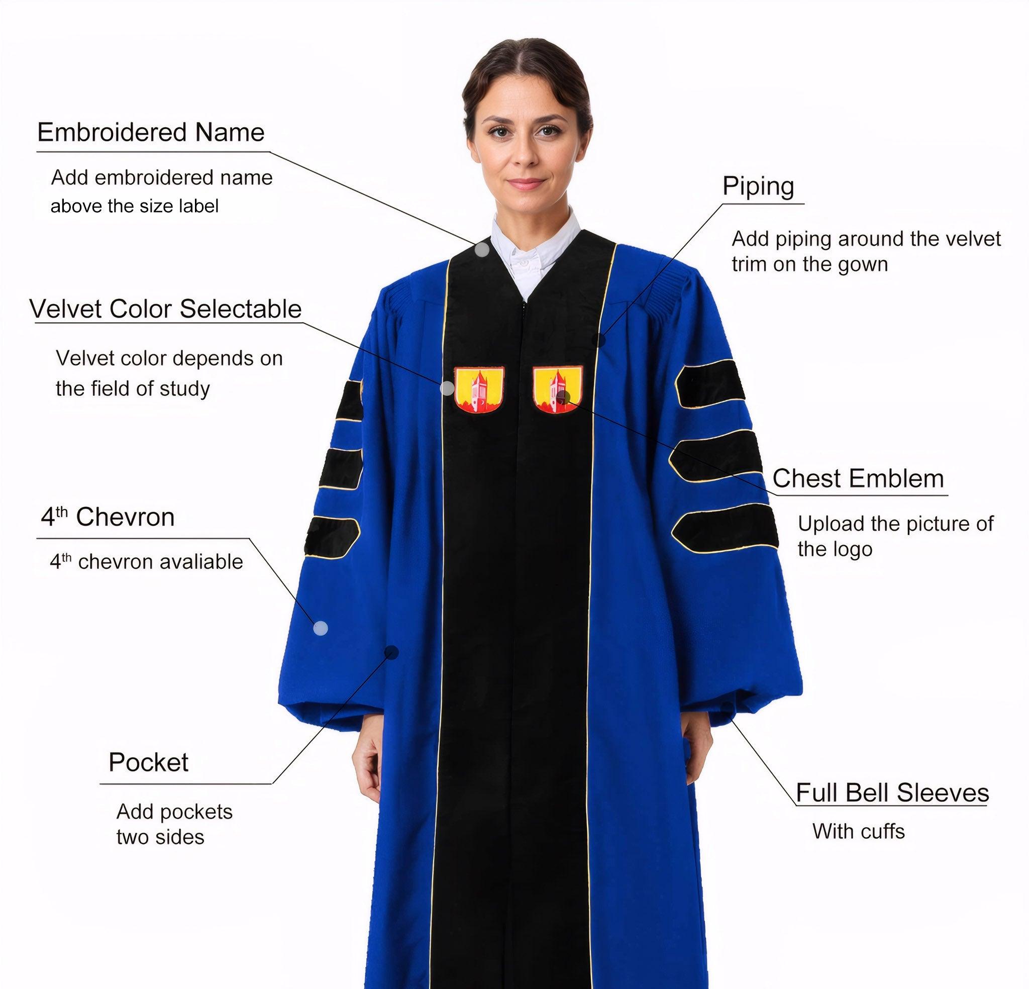 Empire State University Doctoral Regalia - Graduation Gown and Cap