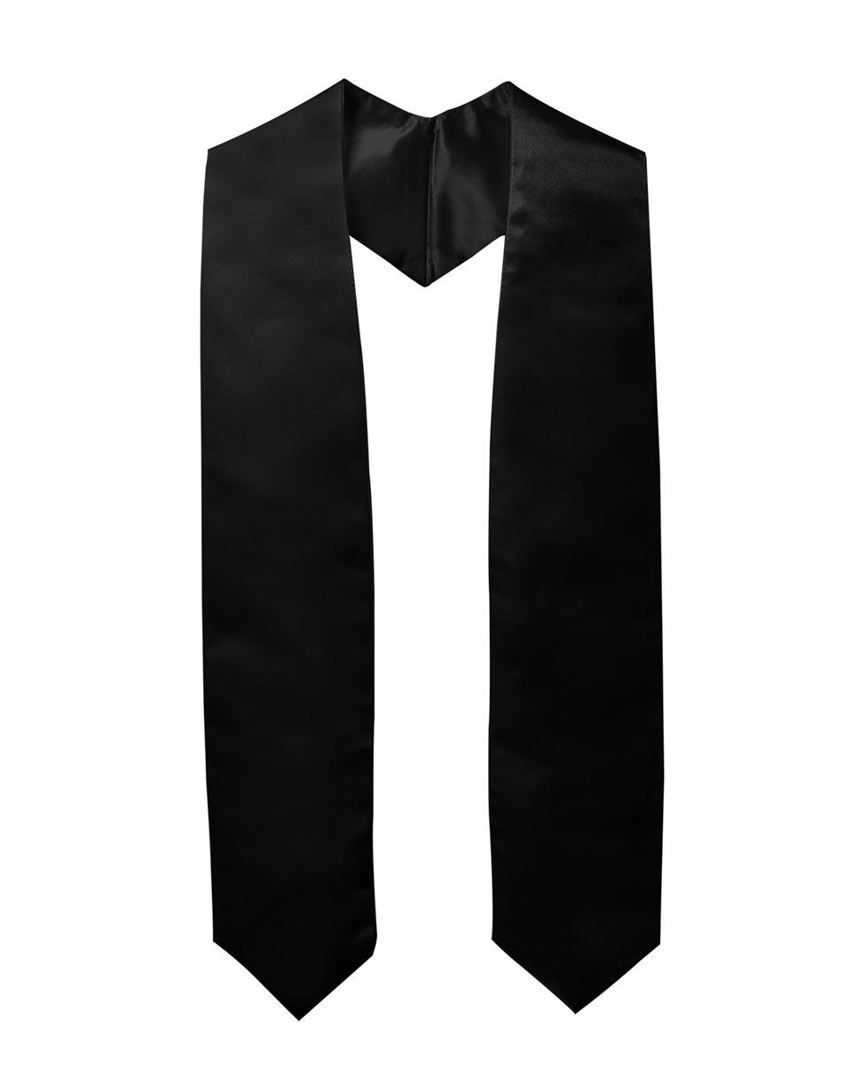 Plain Graduation Stole - 16 Colors Available - Graduation Gown and Cap