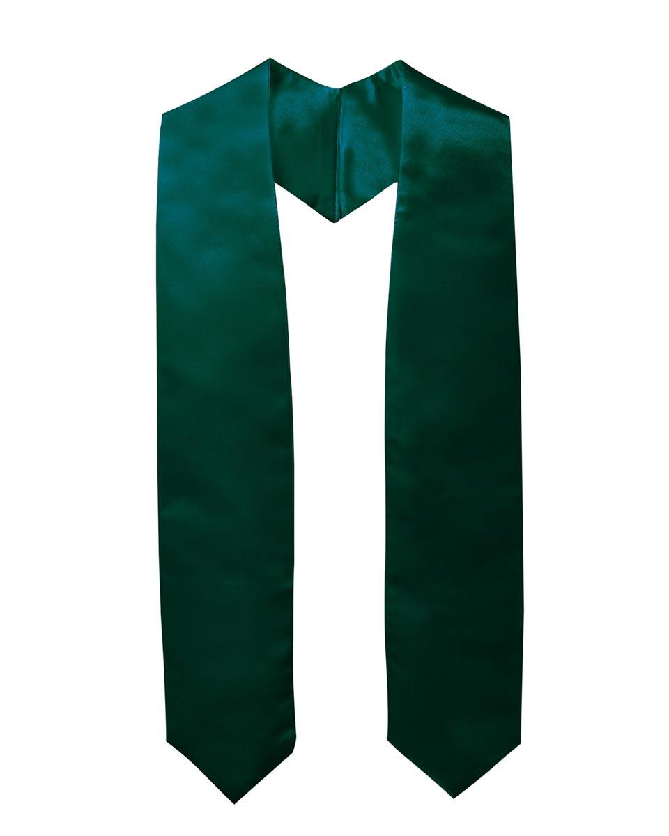 Plain Graduation Stole - 16 Colors Available - Graduation Gown and Cap