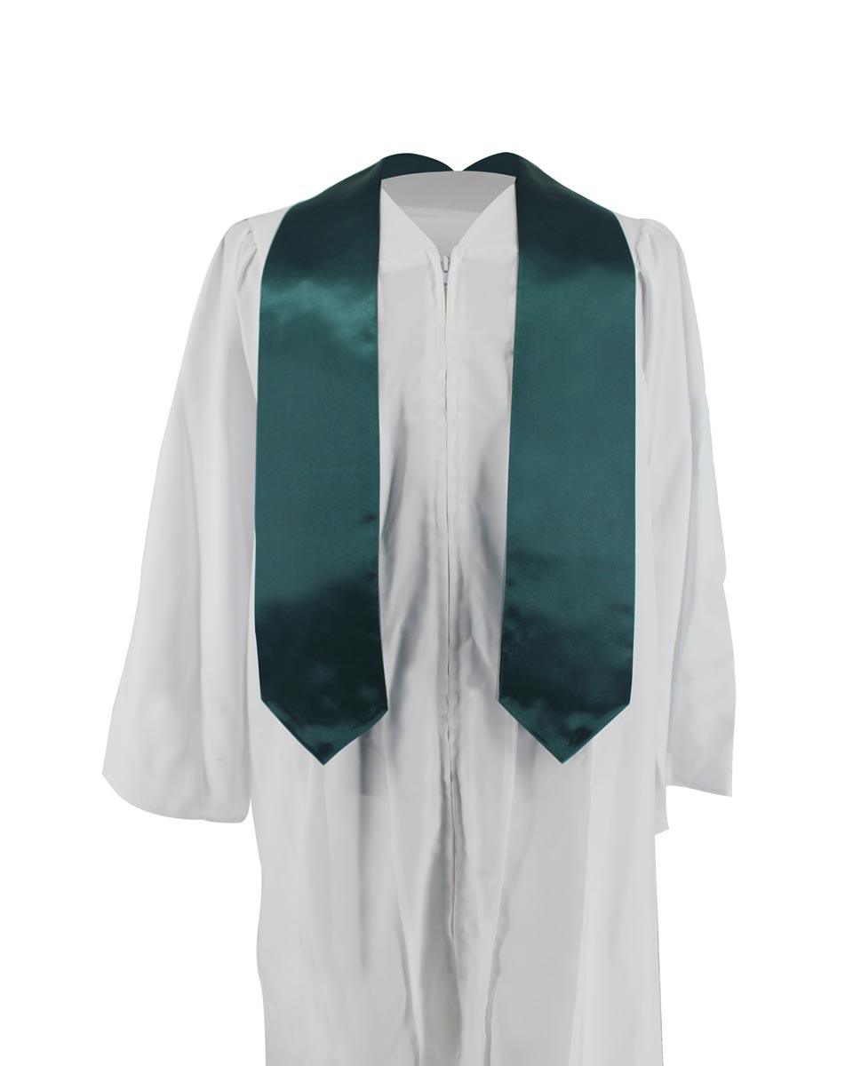 Plain Graduation Stole - 16 Colors Available - Graduation Gown and Cap