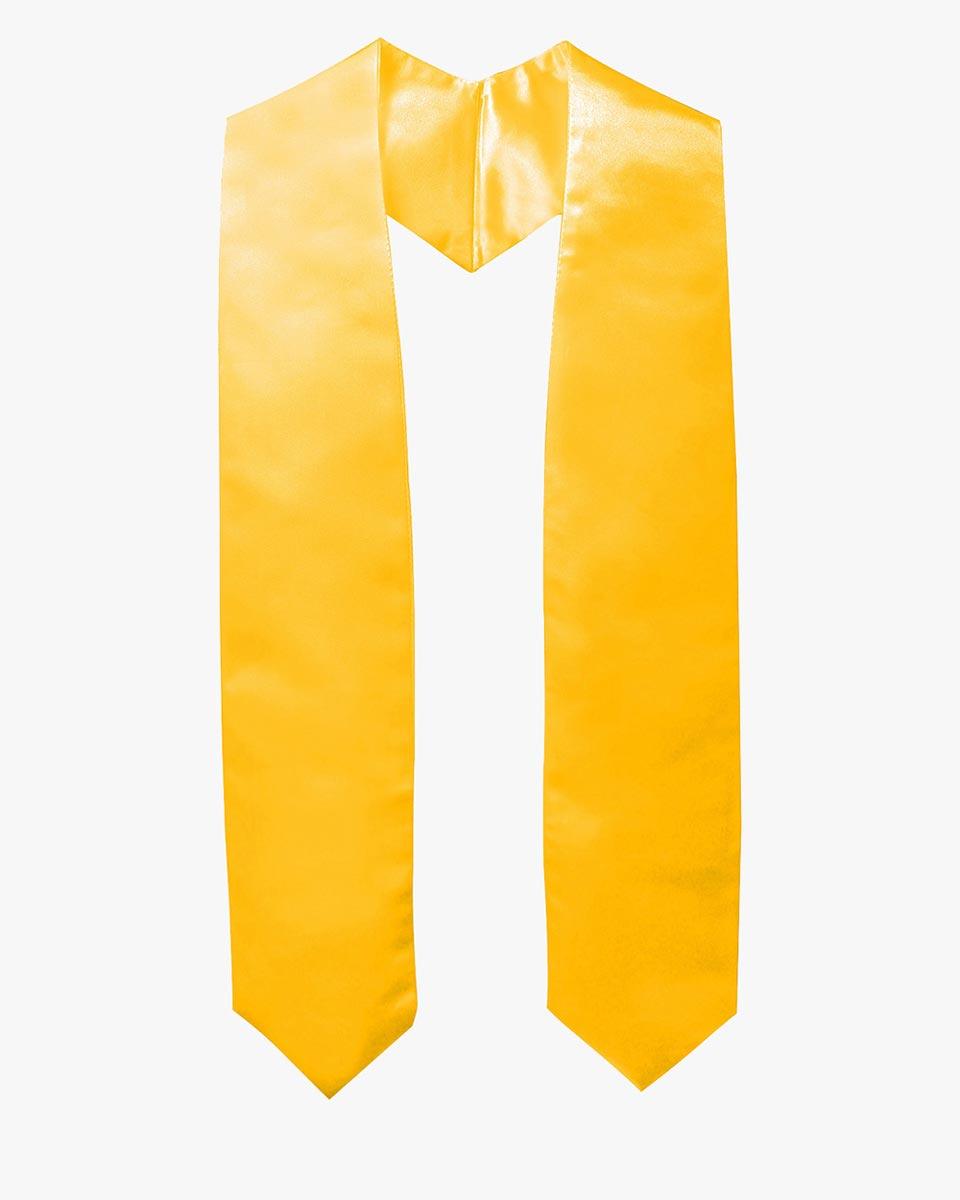 Plain Graduation Stole - 16 Colors Available - Graduation Gown and Cap
