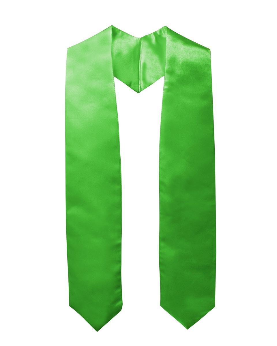 Plain Graduation Stole - 16 Colors Available - Graduation Gown and Cap
