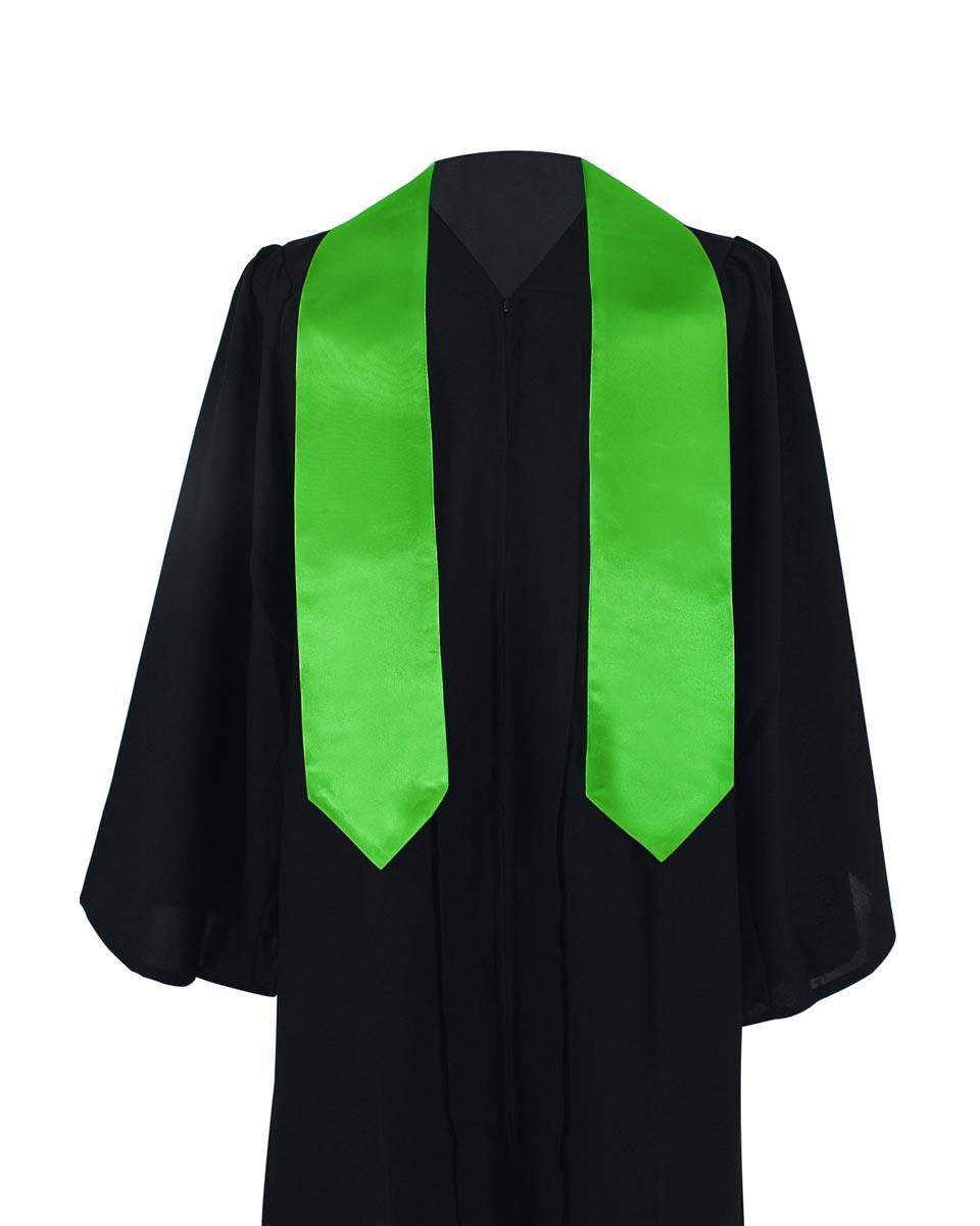 Plain Graduation Stole - 16 Colors Available - Graduation Gown and Cap
