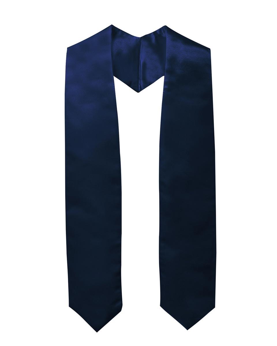 Plain Graduation Stole - 16 Colors Available - Graduation Gown and Cap