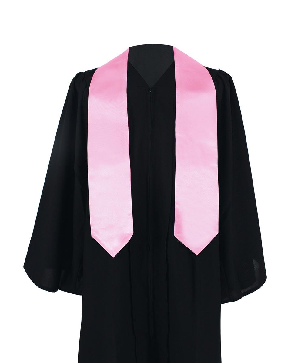 Plain Graduation Stole - 16 Colors Available - Graduation Gown and Cap