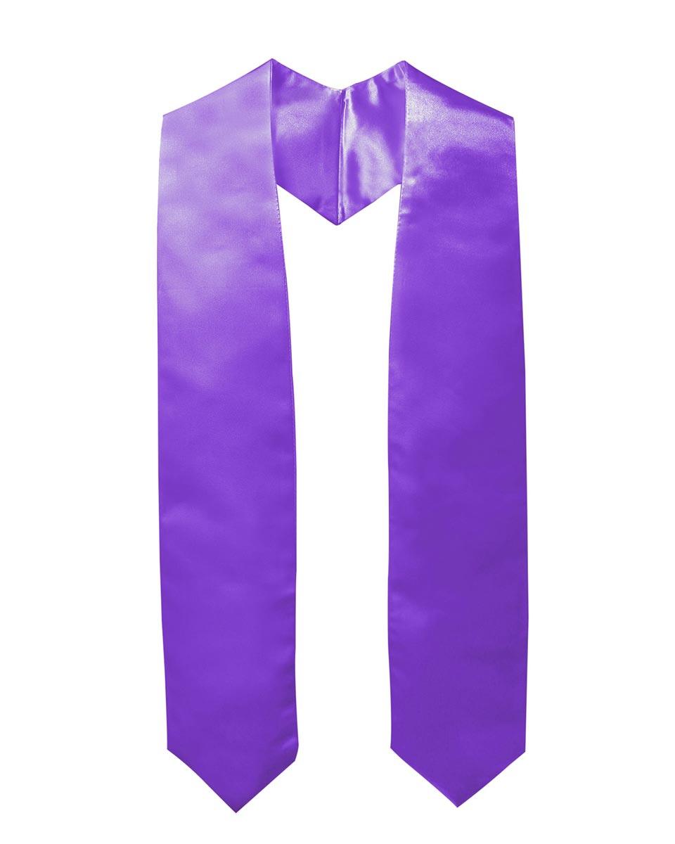 Plain Graduation Stole - 16 Colors Available - Graduation Gown and Cap
