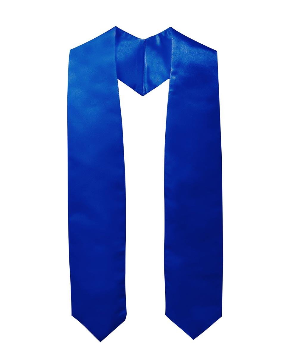 Plain Graduation Stole - 16 Colors Available - Graduation Gown and Cap