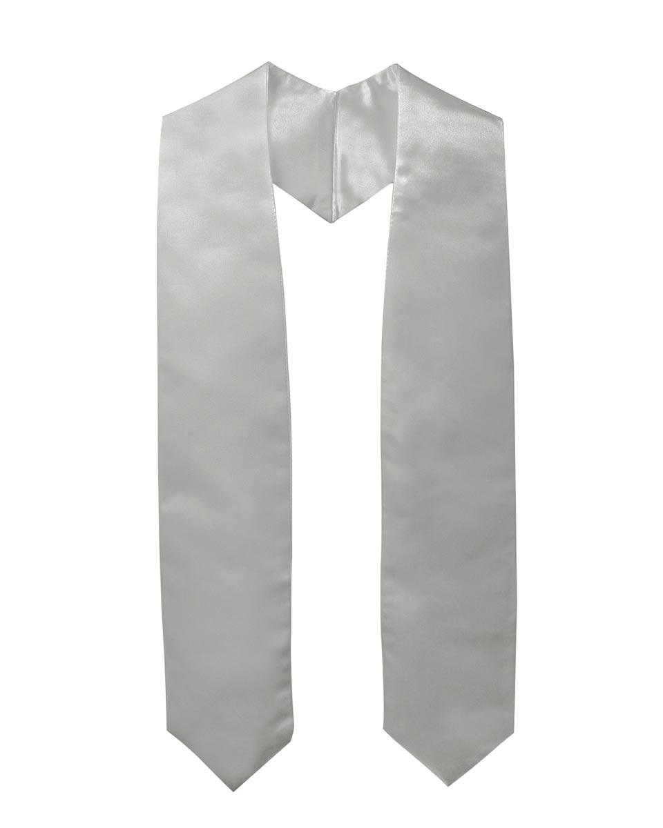 Plain Graduation Stole - 16 Colors Available - Graduation Gown and Cap