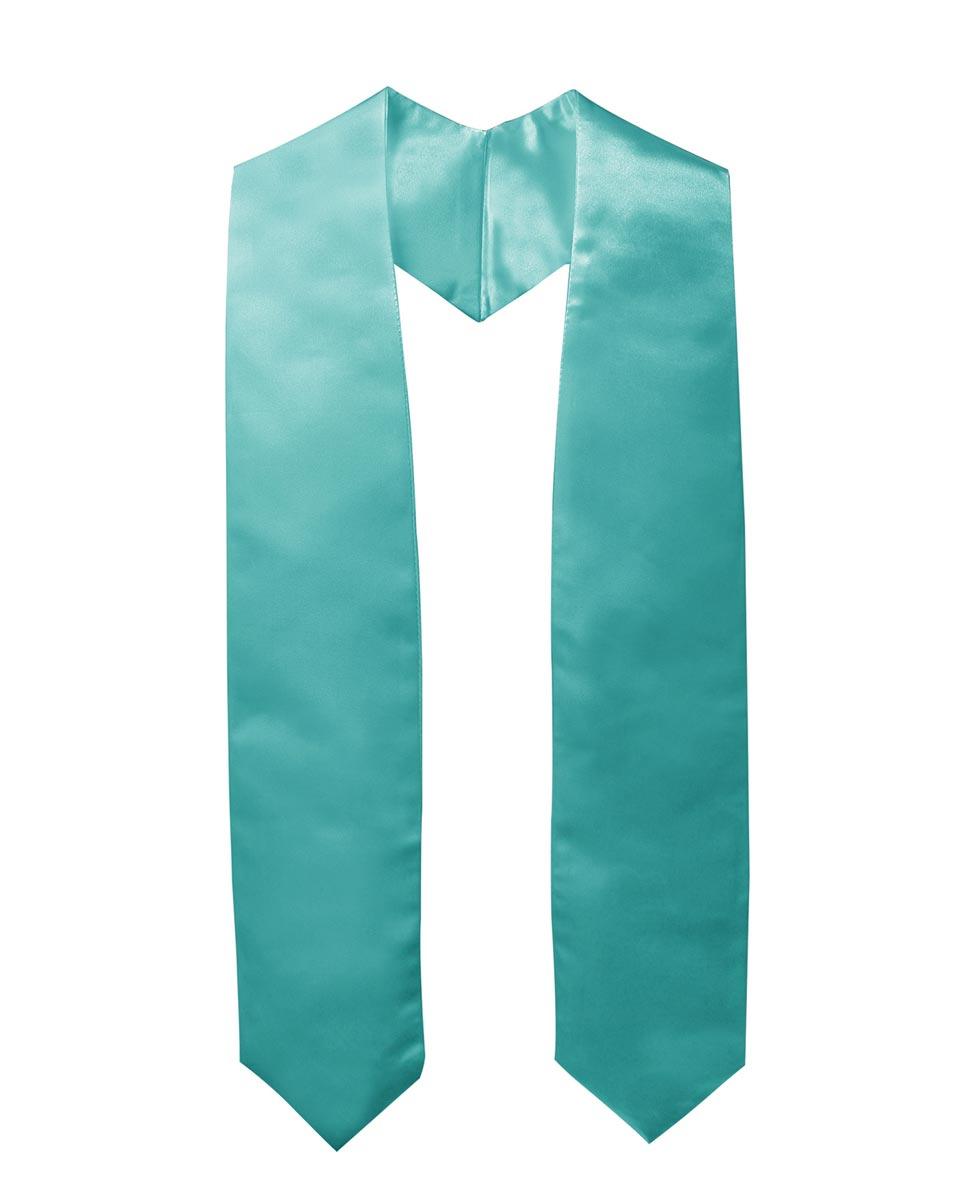 Plain Graduation Stole - 16 Colors Available - Graduation Gown and Cap