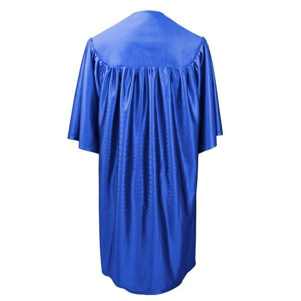 Shiny Royal Blue Kindergarten/Preschool Gown - Graduation Gown and Cap
