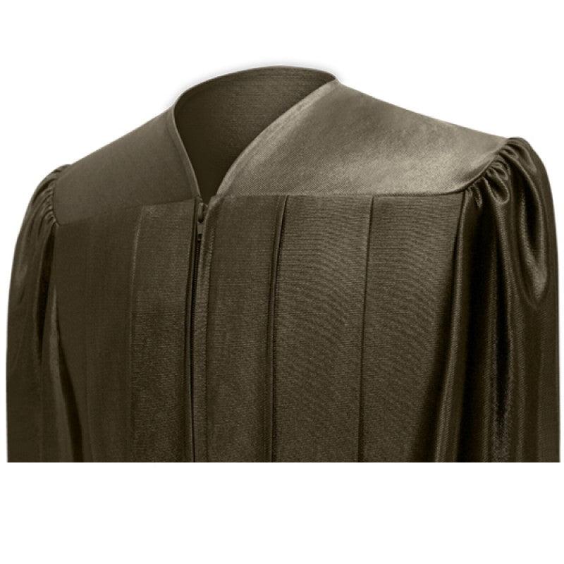 Shiny Brown Bachelors Cap & Gown - Graduation Gown and Cap
