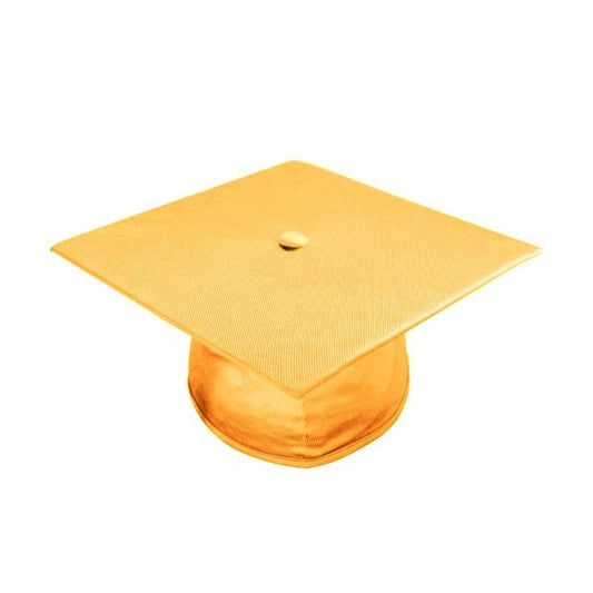 Shiny Antique Gold Junior High/Middle School Cap - Graduation Gown and Cap