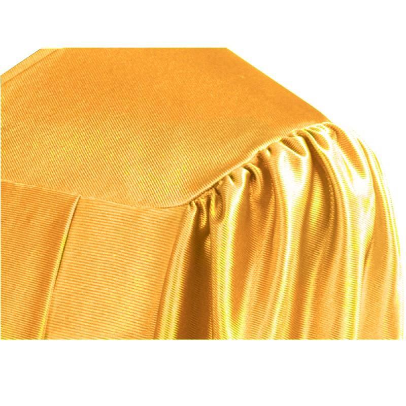 Shiny Antique Gold Elementary Gown - Graduation Gown and Cap