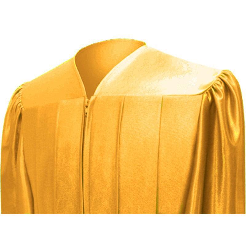 Shiny Antique Gold Junior High/Middle School Cap & Gown - Graduation Gown and Cap