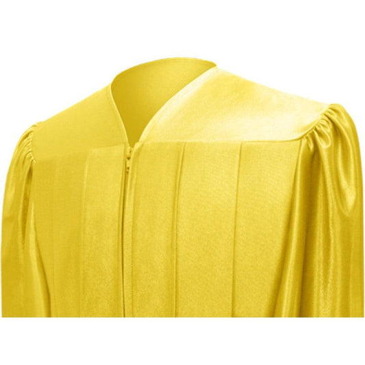 Shiny Gold Junior High/Middle School Cap & Gown - Graduation Gown and Cap