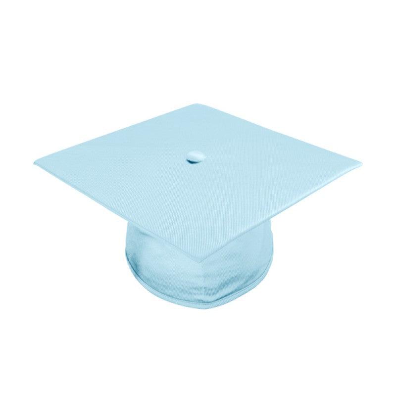 Shiny Light Blue High School Cap & Gown - Graduation Gown and Cap