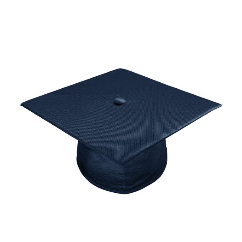 Shiny Navy Blue High School Cap & Gown - Graduation Gown and Cap