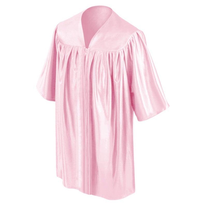 Shiny Pink Kindergarten/Preschool Gown - Graduation Gown and Cap