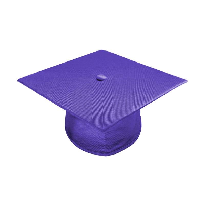 Shiny Purple Bachelors Cap & Gown - Graduation Gown and Cap