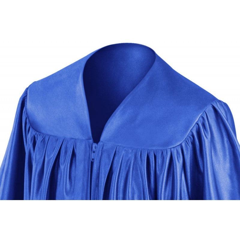 Shiny Royal Blue Kindergarten/Preschool Gown - Graduation Gown and Cap