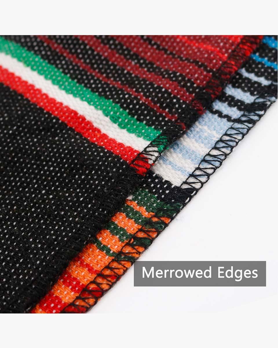 Mexican Serape Graduation Stole with White Tassel - 7 Colors Available - Graduation Gown and Cap