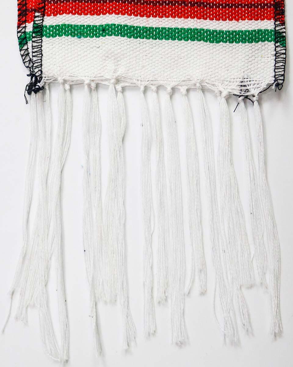 Mexican Serape Graduation Stole with White Tassel - 7 Colors Available - Graduation Gown and Cap