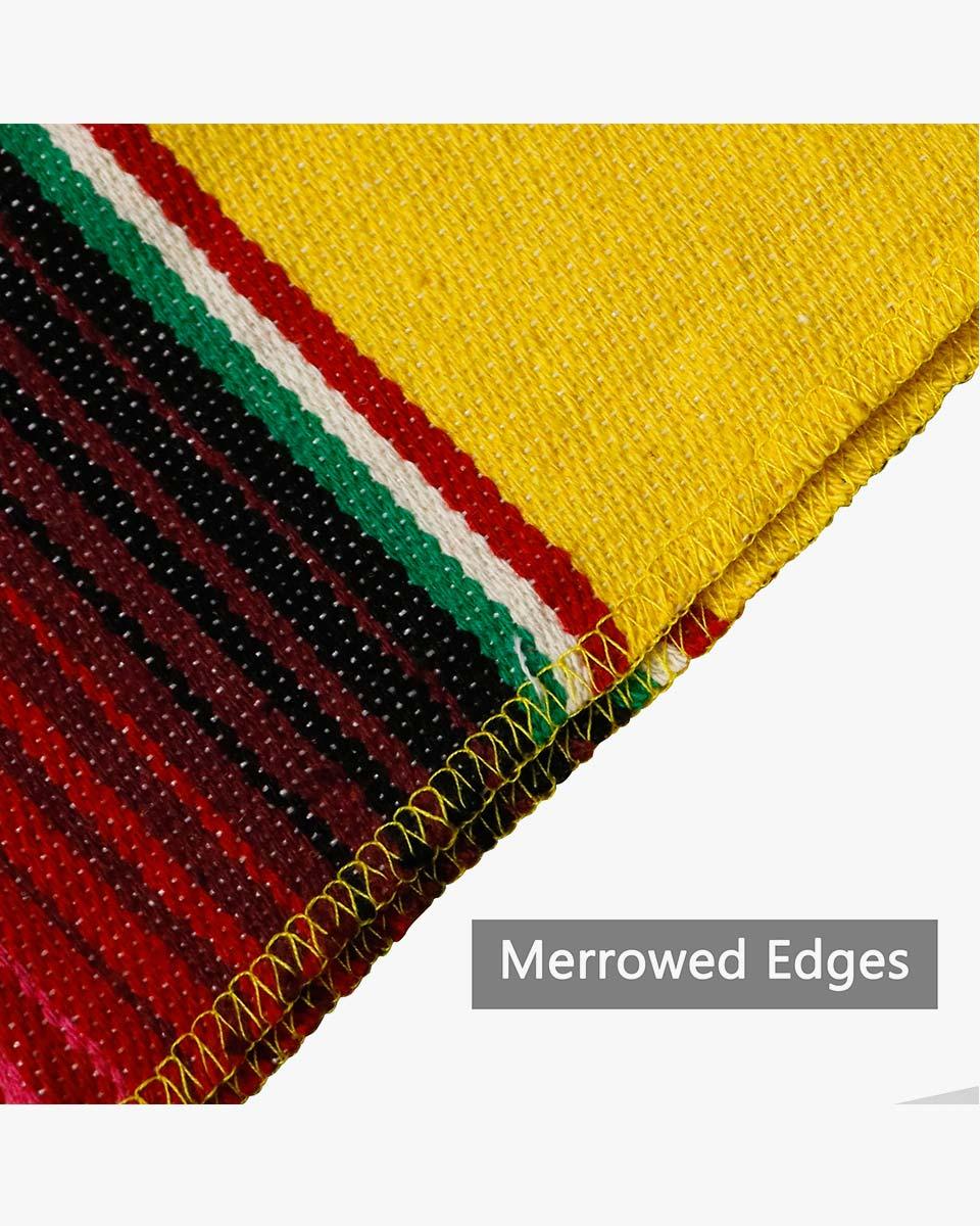 Mexican Serape Graduation Stole with White Tassel - 7 Colors Available - Graduation Gown and Cap