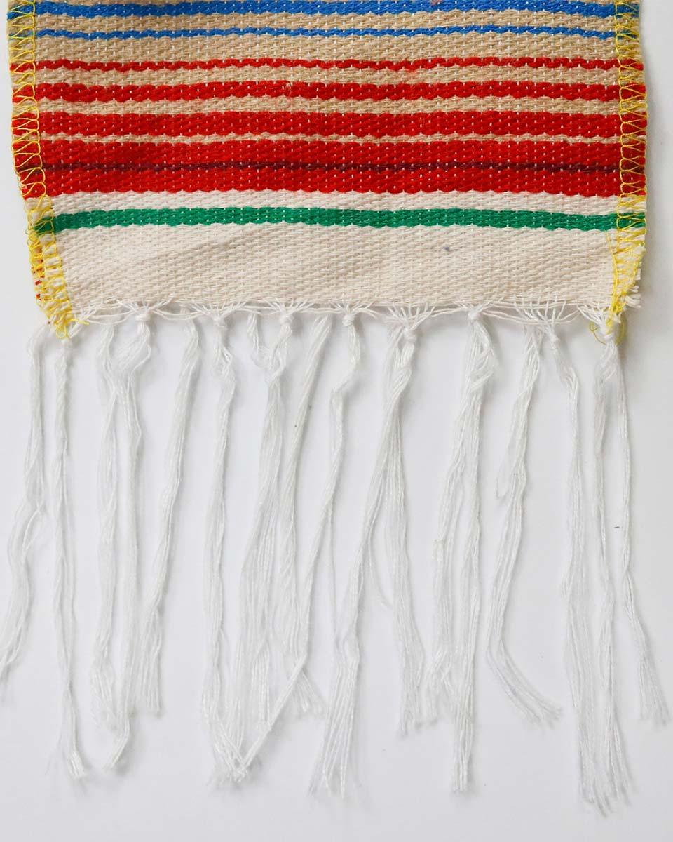 Mexican Serape Graduation Stole with White Tassel - 7 Colors Available - Graduation Gown and Cap