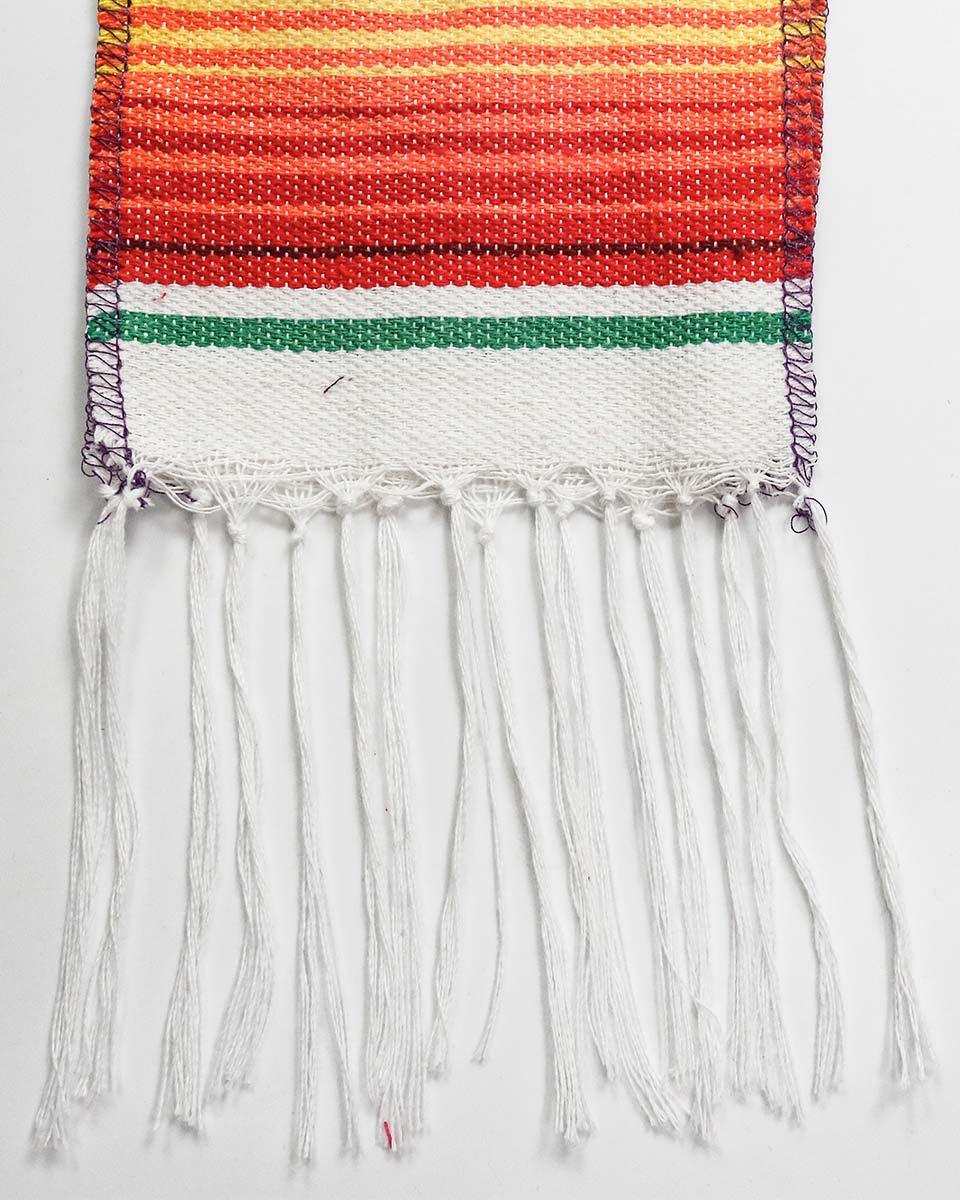 Mexican Serape Graduation Stole with White Tassel - 7 Colors Available - Graduation Gown and Cap