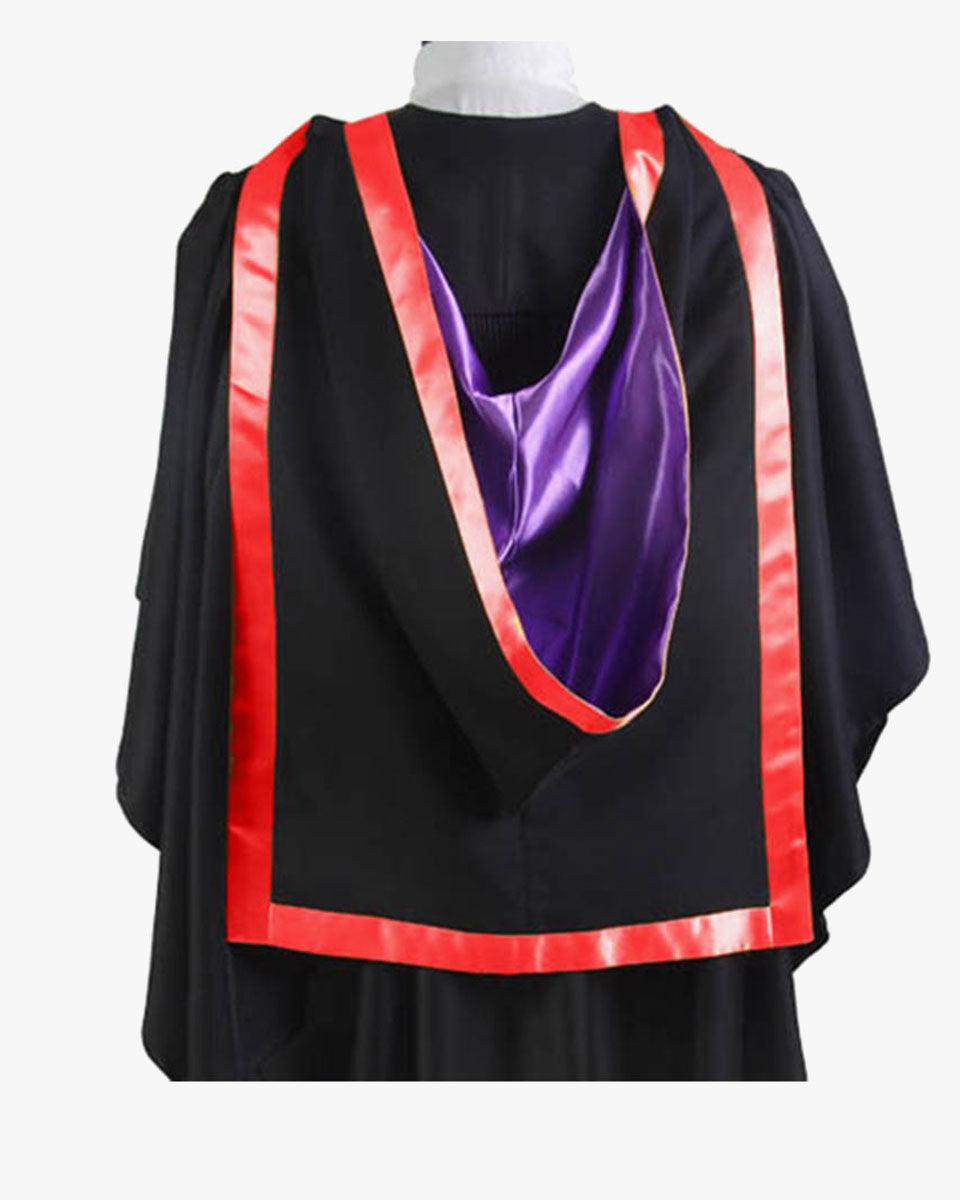 Custom UK British Academic Master Hood - Graduation Gown and Cap