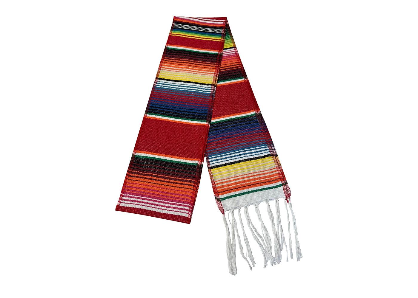 Red Mexican Serape Graduation Stole/Sash - Graduation Gown and Cap